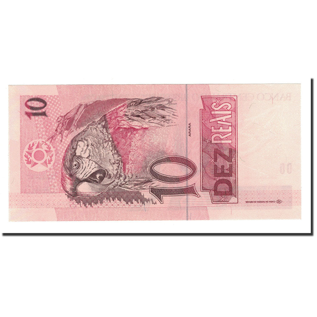 Banknote, Brazil, 10 Reais, Undated (1997- ), KM:245Ac, UNC(65-70)