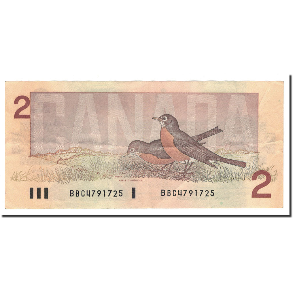 Banknote, Canada, 2 Dollars, 1986, KM:94b, AU(50-53)