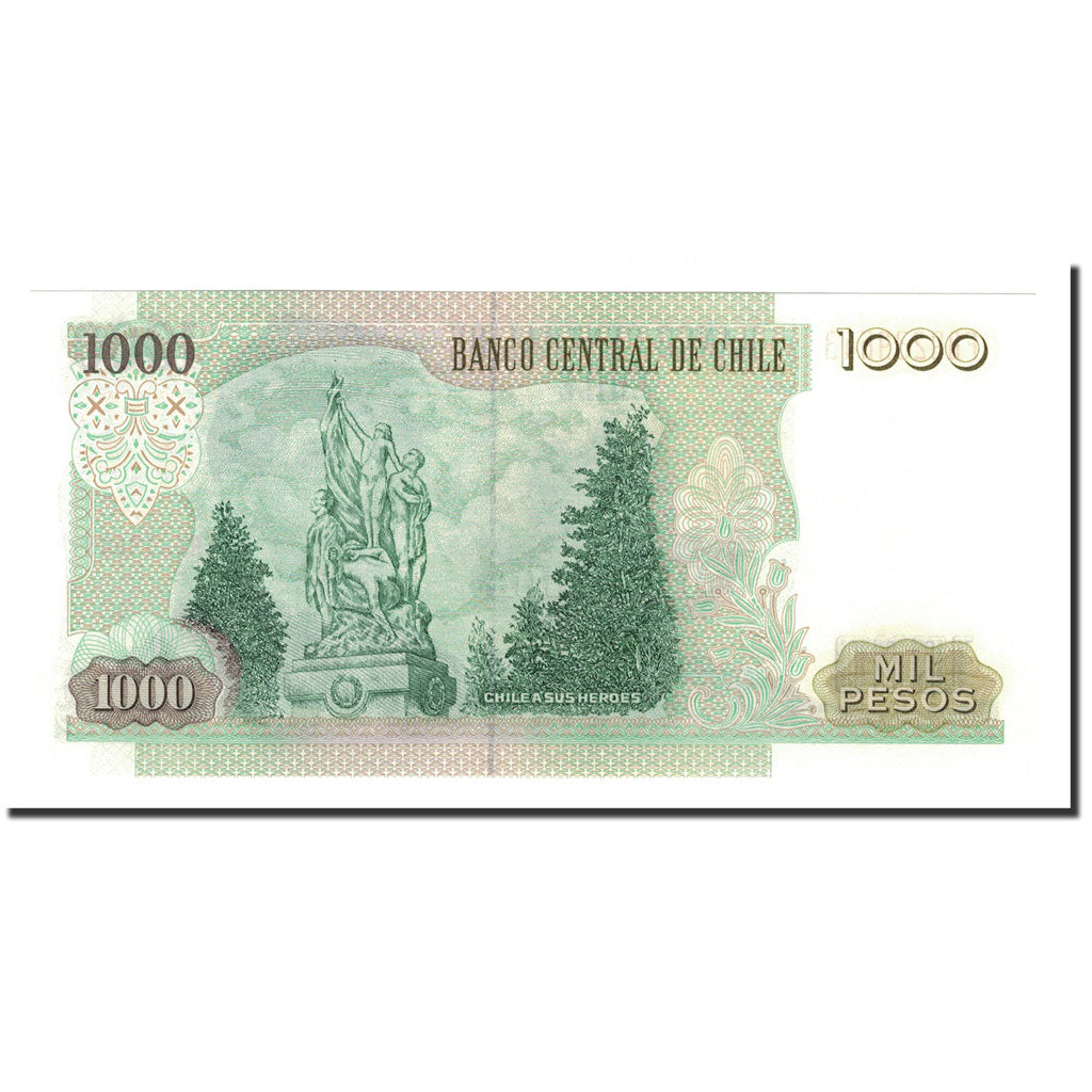 Banknote, Chile, 1000 Pesos, 2002, KM:154f, UNC(65-70)