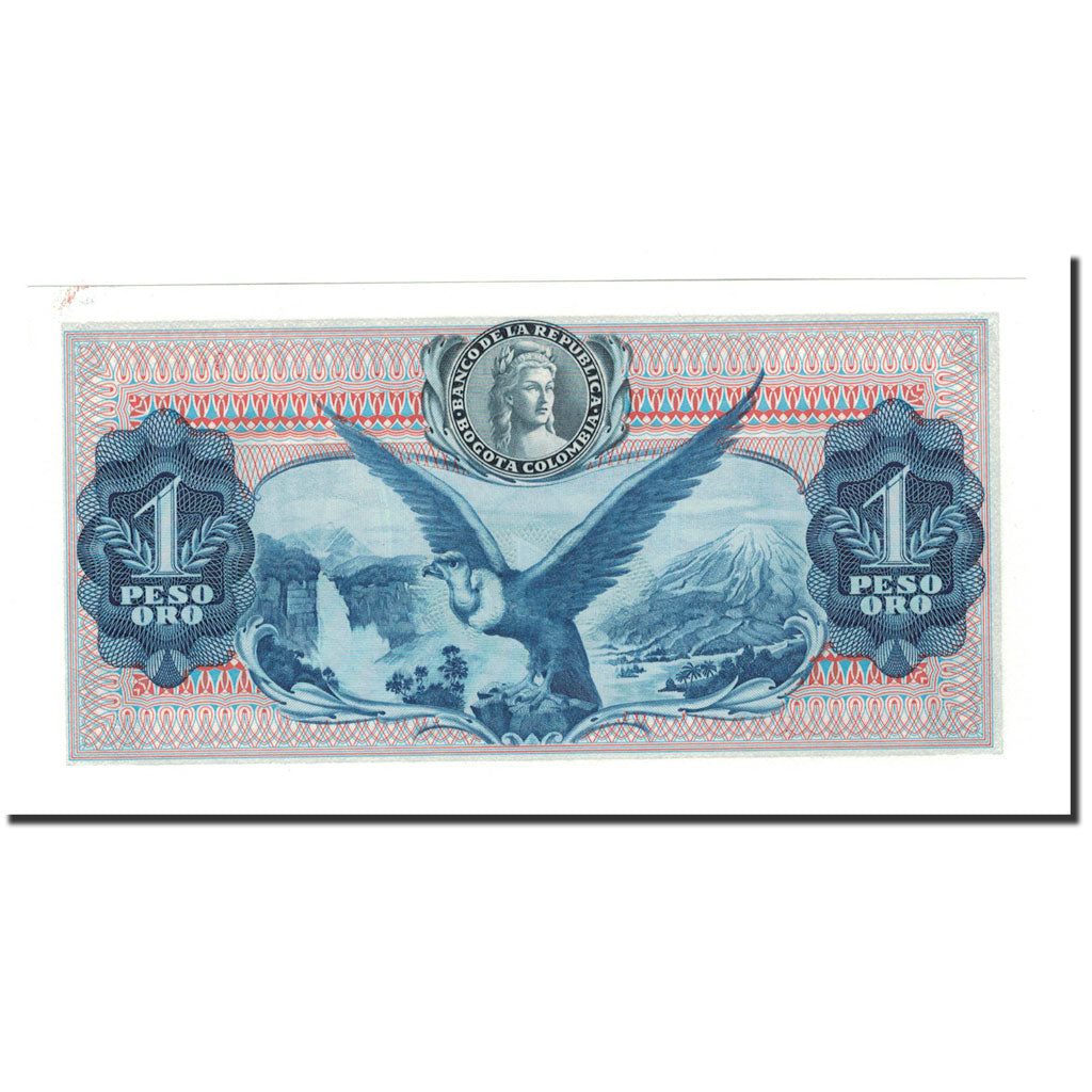 Banknote, Colombia, 1 Peso Oro, 1959-77, 1974-08-07, KM:404e, UNC(65-70)