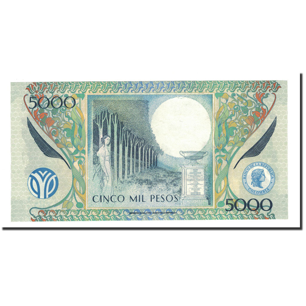 Billete, 5000 Pesos, 2001-10, Colombia, 2001-11-11, KM:452a, UNC