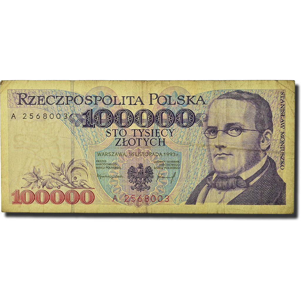 Banknote, Poland, 100,000 Zlotych, 1993, 1993-11-16, KM:160a, VF(20-25)