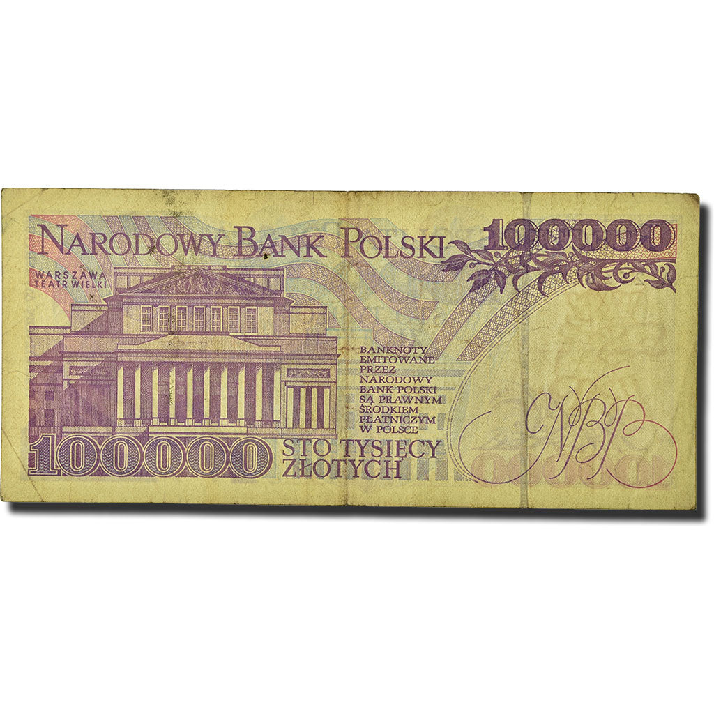 Banknote, Poland, 100,000 Zlotych, 1993, 1993-11-16, KM:160a, VF(20-25)