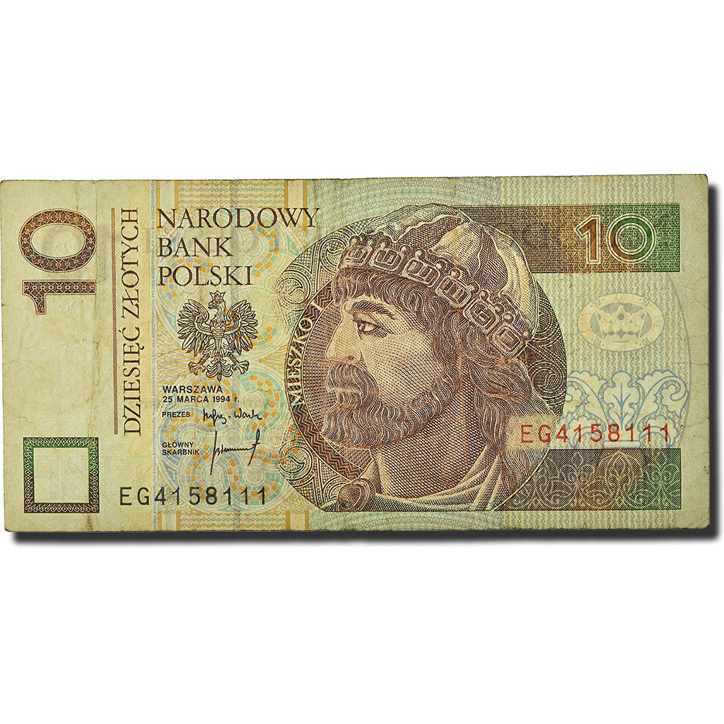 Banknote, Poland, 10 Zlotych, 1995, 1994-03-25, KM:173a, VF(20-25)