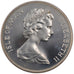 Moneda, Isla de Man, Elizabeth II, 25 Pence, 1975, Pobjoy Mint, FDC, Plata