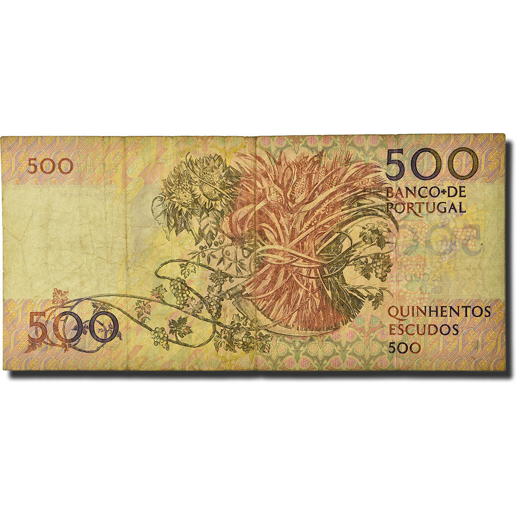 Banknote, Portugal, 500 Escudos, 1987-94, 1993-11-04, KM:180f, VG(8-10)