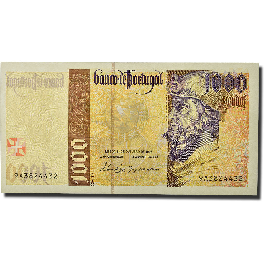 Billete, 1000 Escudos, 1996, Portugal, 1996-10-31, KM:188b, UNC