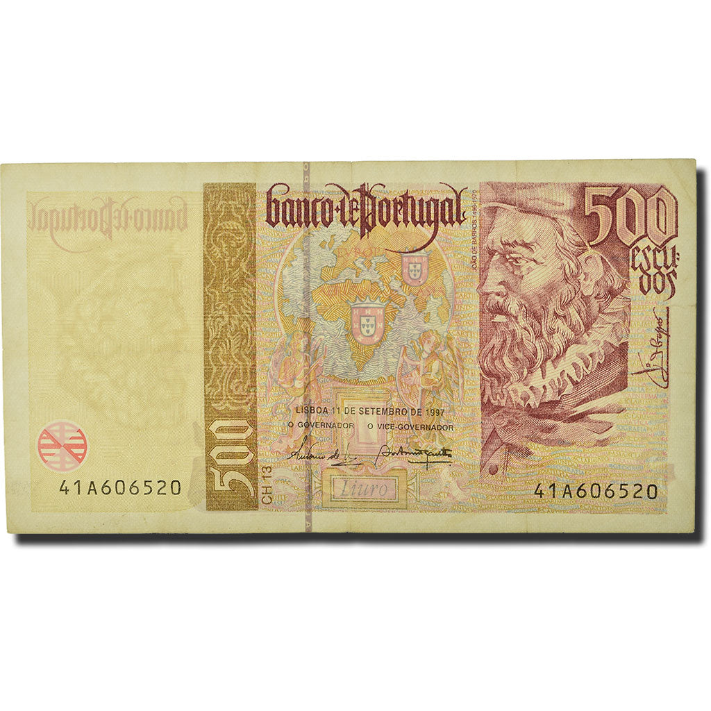 Billet, Portugal, 500 Escudos, 1997, 1997-09-11, KM:187b, TTB