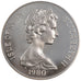 Moneda, Isla de Man, Elizabeth II, Crown, 1980, Pobjoy Mint, FDC, Plata, KM:65a