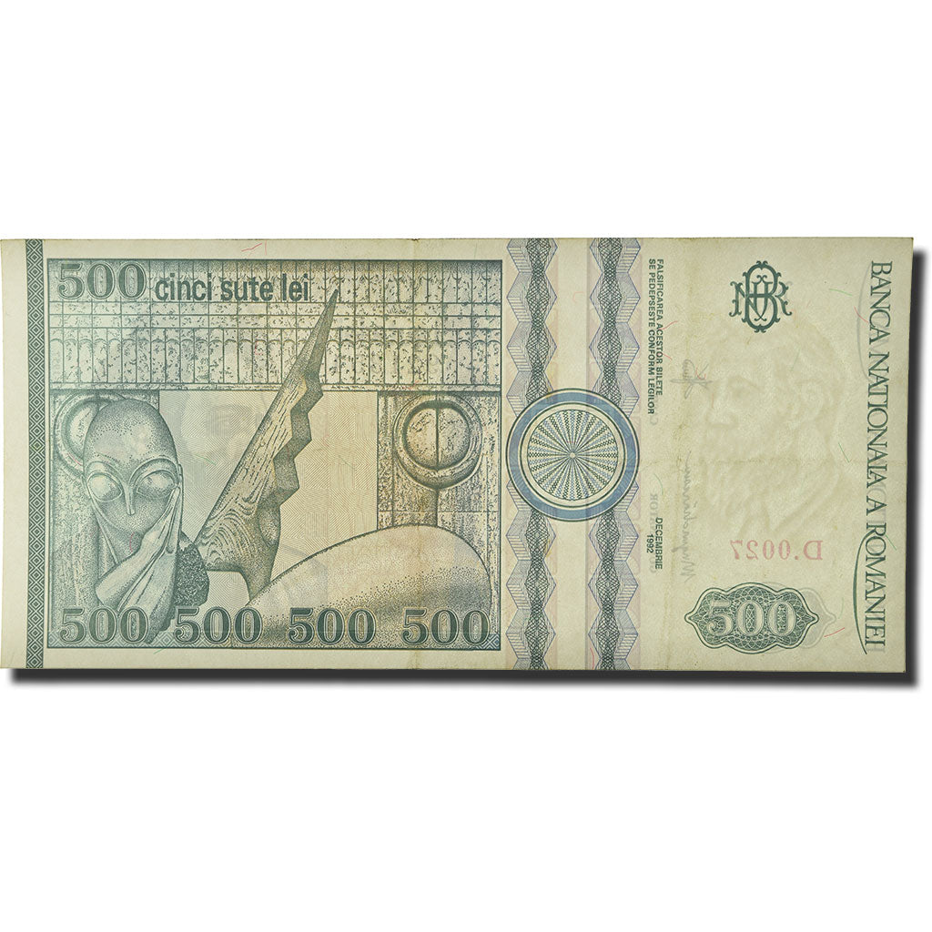 Geldschein, Rumänien, 500 Lei, 1992, 1992-12, KM:101b, SS