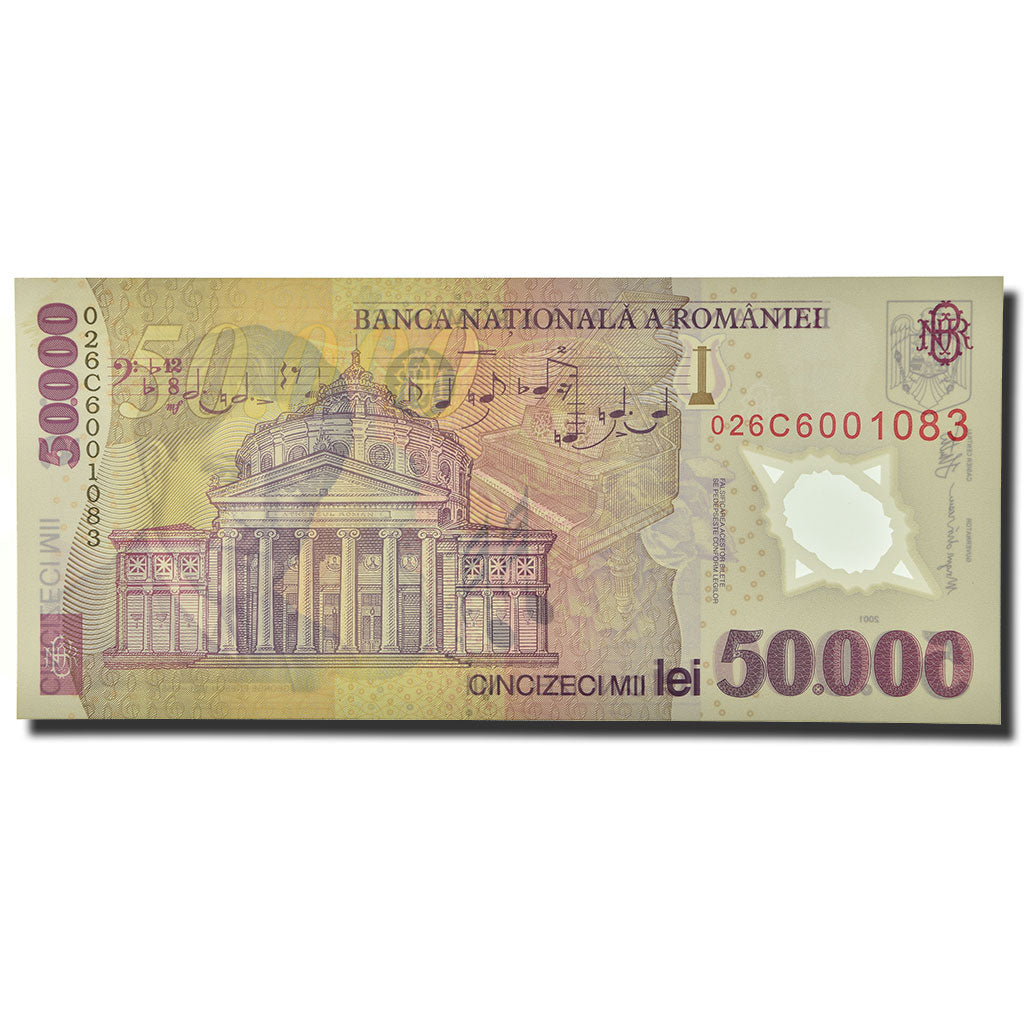 Banknote, Romania, 50,000 Lei, 2001, KM:113a, UNC(65-70)