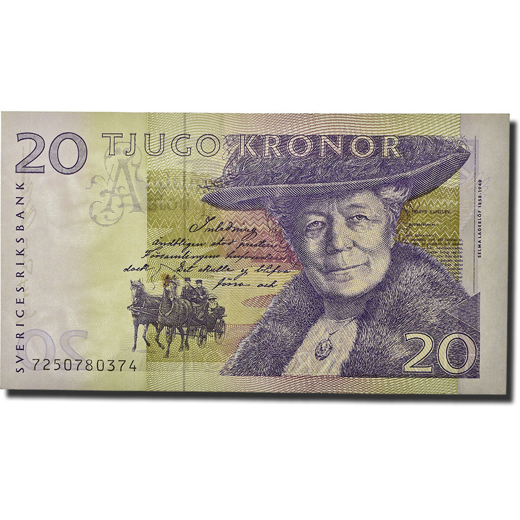 Banknote, Sweden, 20 Kronor, 1991-1995, 1994-1995, KM:61b, UNC(63)