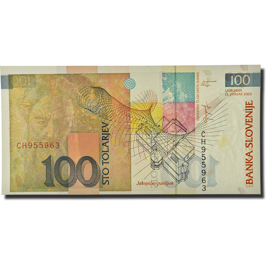 Banknote, Slovenia, 100 Tolarjev, 2004, KM:28, UNC(65-70)