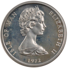ISLE OF MAN, 25 Pence, 1972, Pobjoy Mint, KM #25a, MS(65-70), Silver, 38.5,...