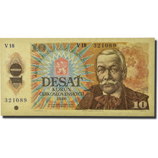 Banknote, Czechoslovakia, 10 Korun, Undated (1986-89), 1986, KM:94, UNC(65-70)