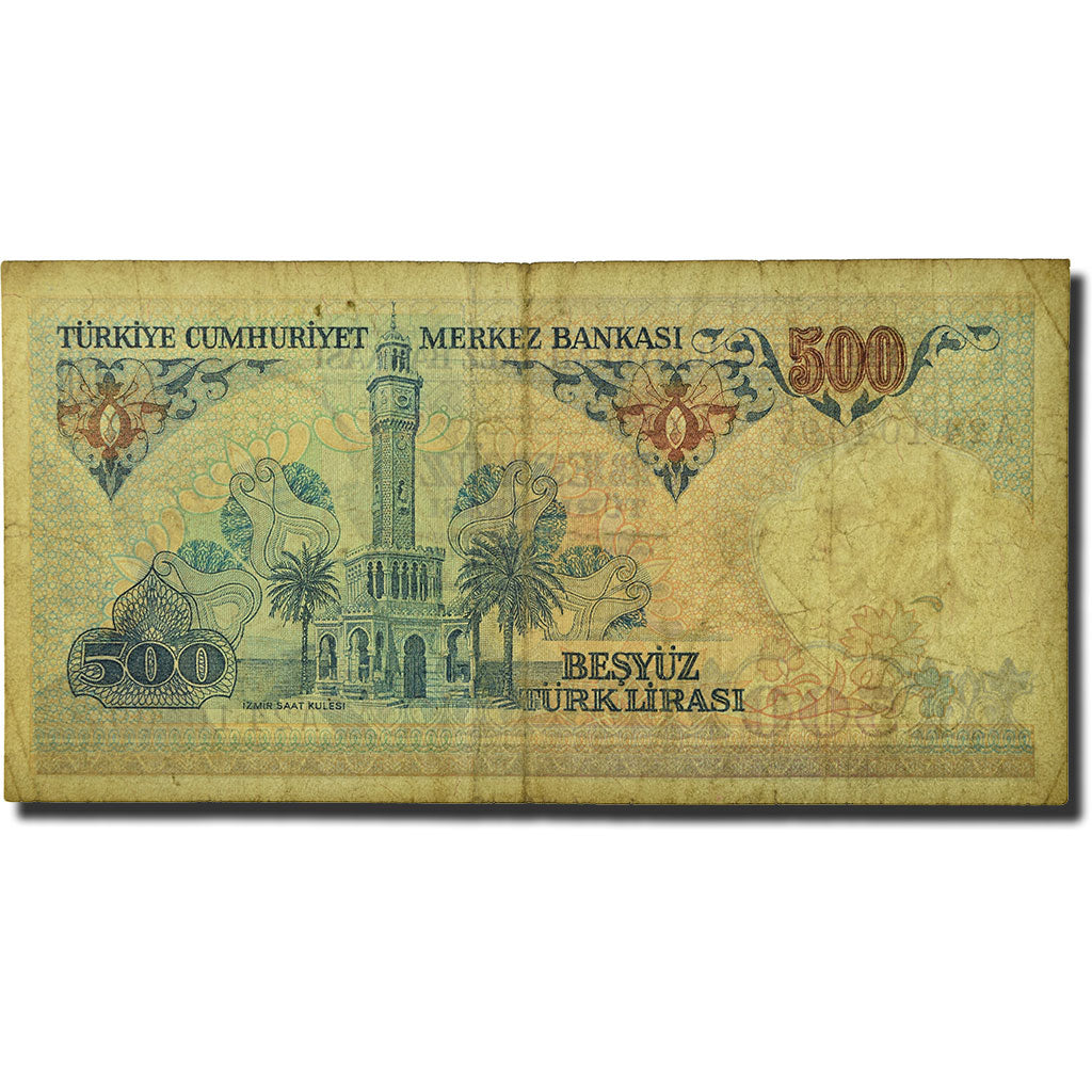 Banknote, Turkey, 500 Lira, L.1970, 1983, KM:195, VG(8-10)