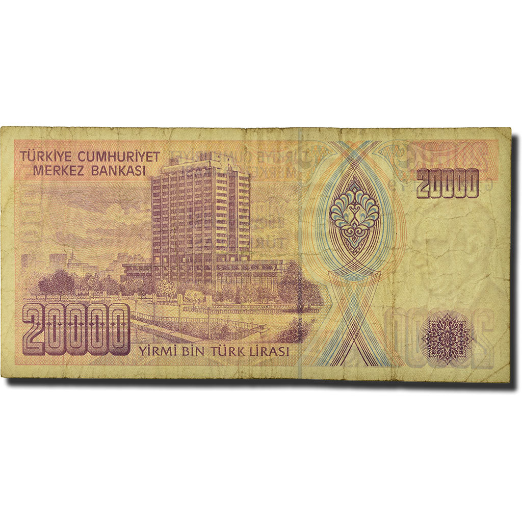 Banconote, Turchia, 20,000 Lira, L.1970, 1988, KM:201, B