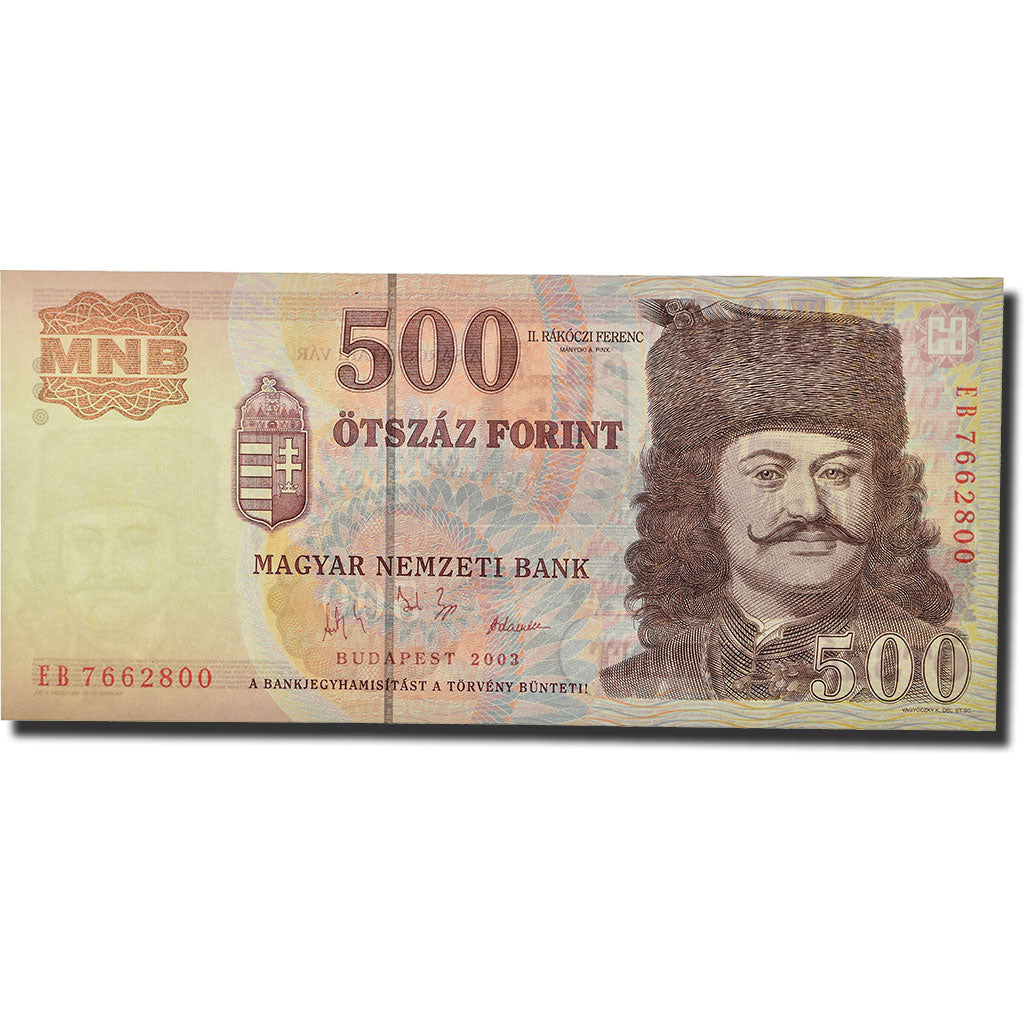 Banknote, Hungary, 500 Forint, 2003, KM:179a, UNC(65-70)