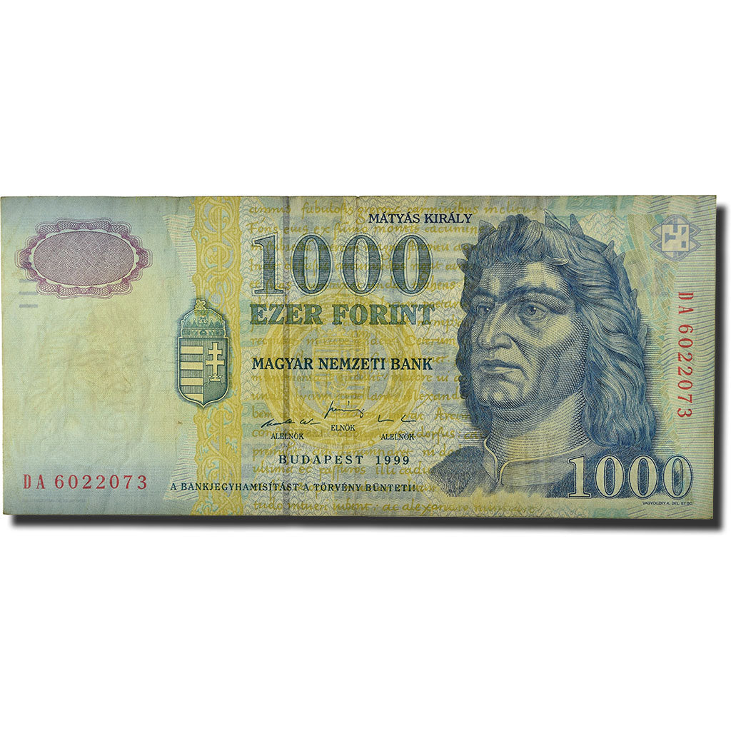 Banknote, Hungary, 1000 Forint, 1999, KM:180b, EF(40-45)