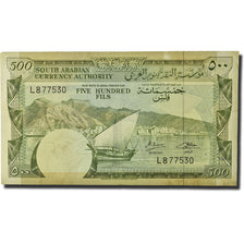 Banknote, Yemen Democratic Republic, 500 Fils, 1965, KM:2b, AU(50-53)