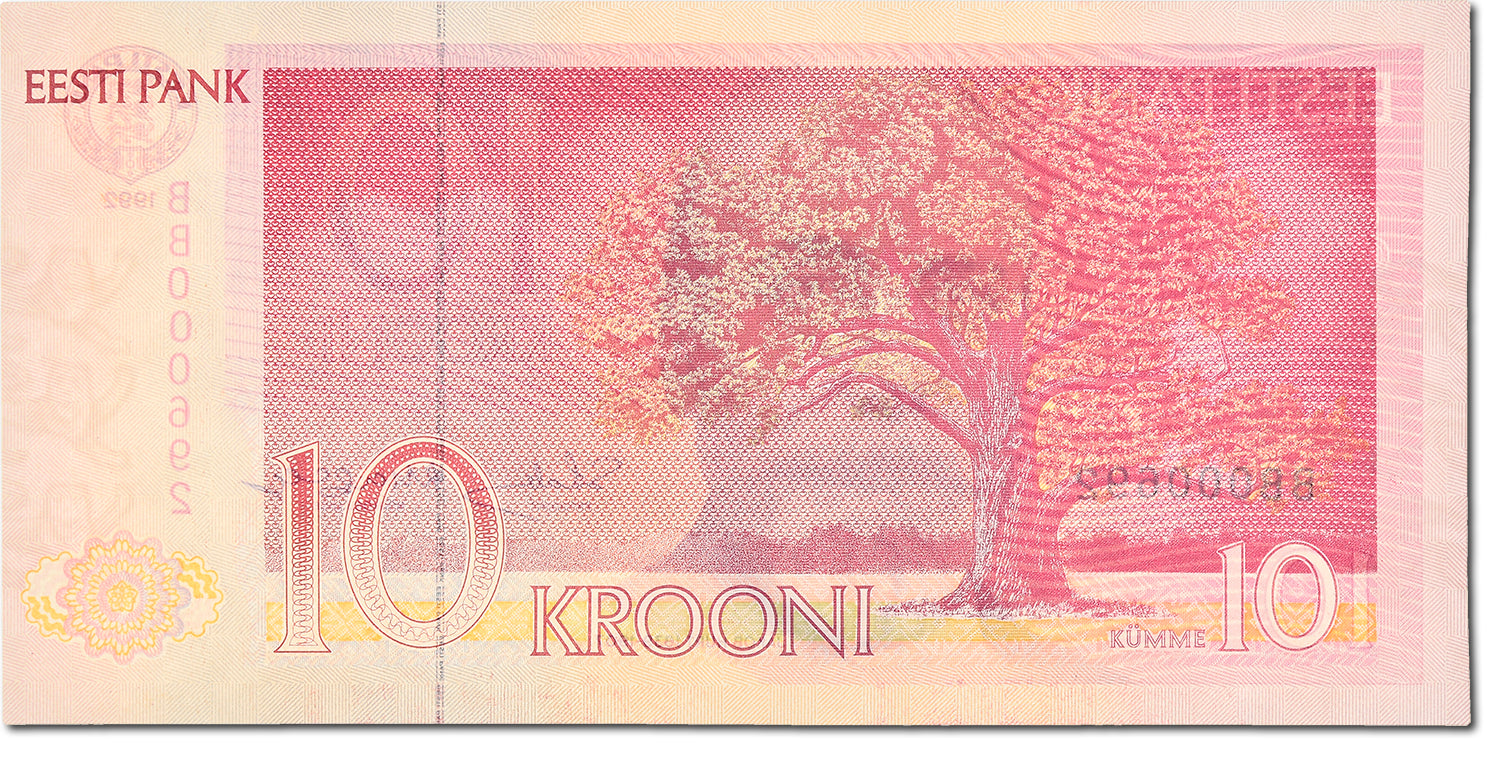 Geldschein, Estonia, 10 Krooni, 1992, KM:72b, UNZ