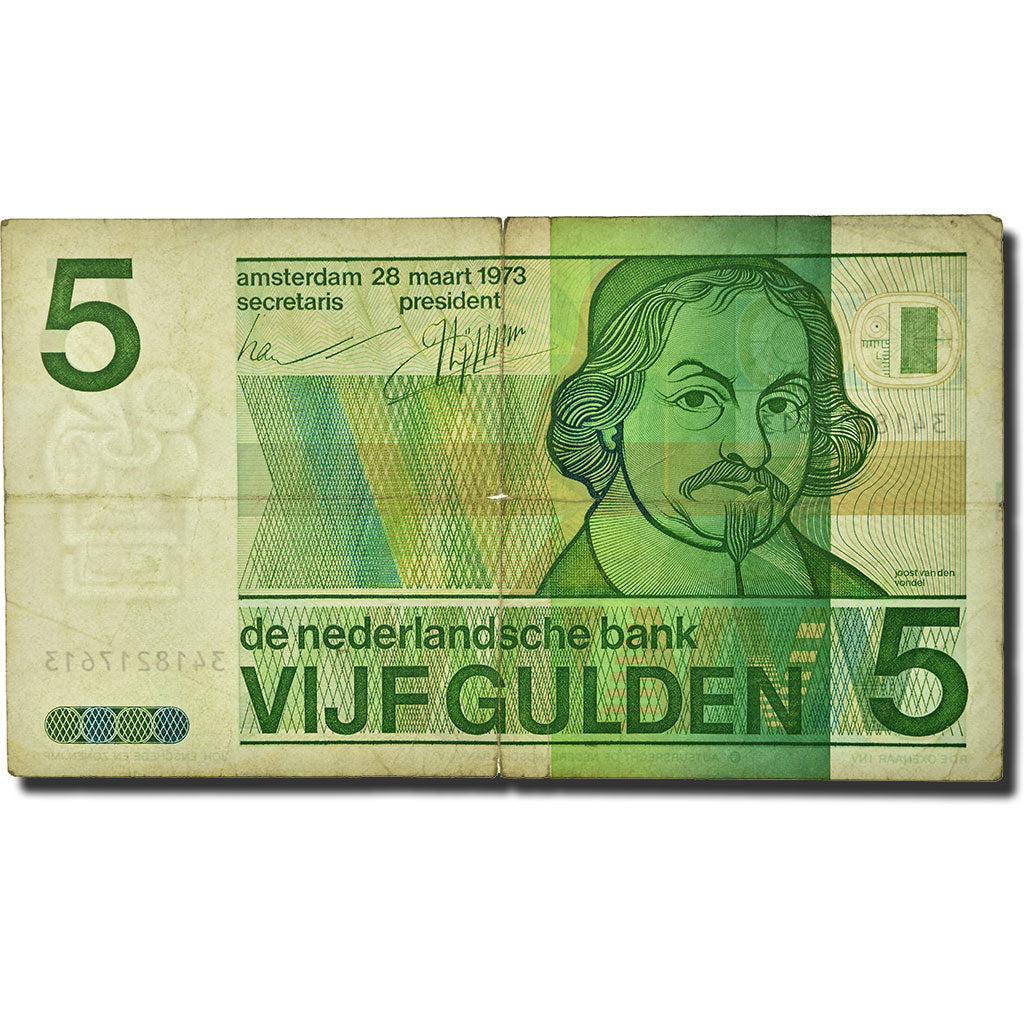 Banknote, Netherlands, 5 Gulden, 1973, 1973-03-28, KM:95a, VF(20-25)
