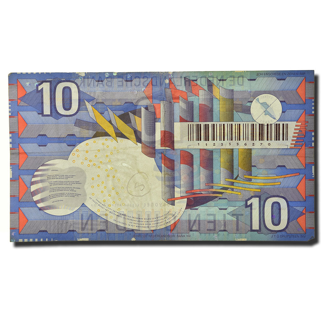 Banknote, Netherlands, 10 Gulden, 1989-1997, 1997-07-01, KM:99, VF(20-25)