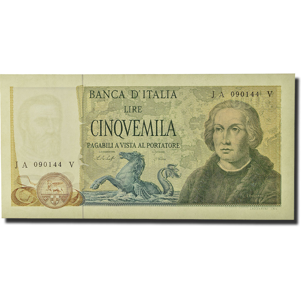 Billet, Italie, 5000 Lire, 1971-1977, 1977-11-10, KM:102c, TTB+