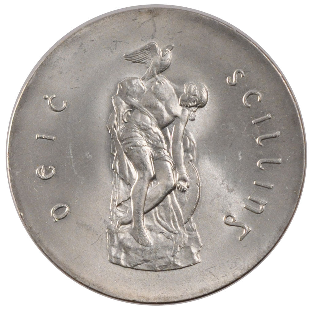 IRELAND REPUBLIC, 10 Shilling, 1966, KM #18, MS(60-62), Silver, 30.5, 18.14