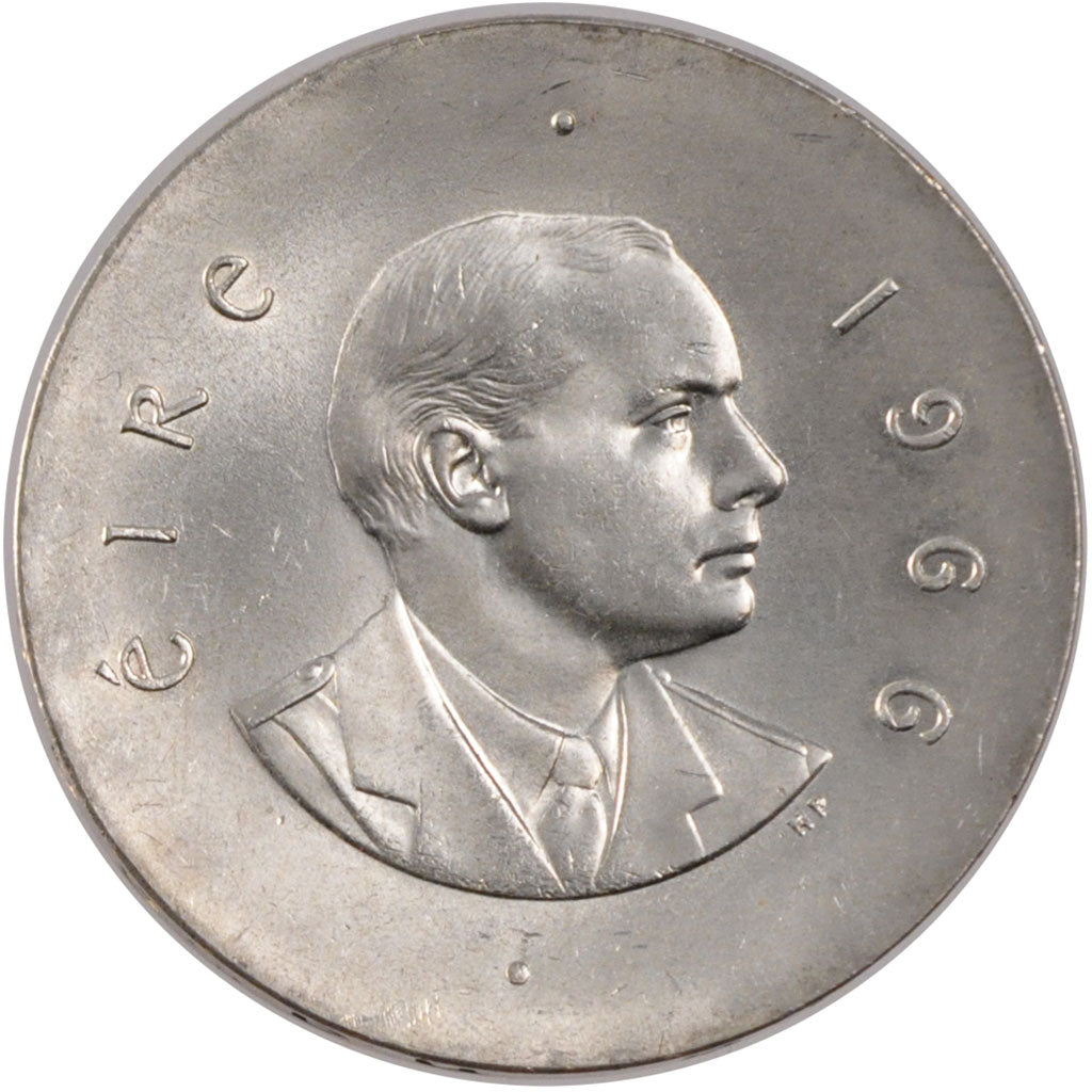IRELAND REPUBLIC, 10 Shilling, 1966, KM #18, MS(60-62), Silver, 30.5, 18.14