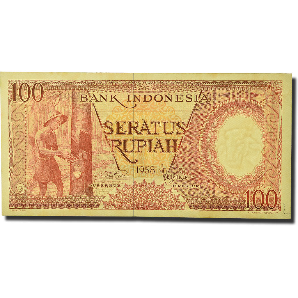 Banknote, Indonesia, 100 Rupiah, 1959, 1959-01-01, KM:69, UNC(65-70)