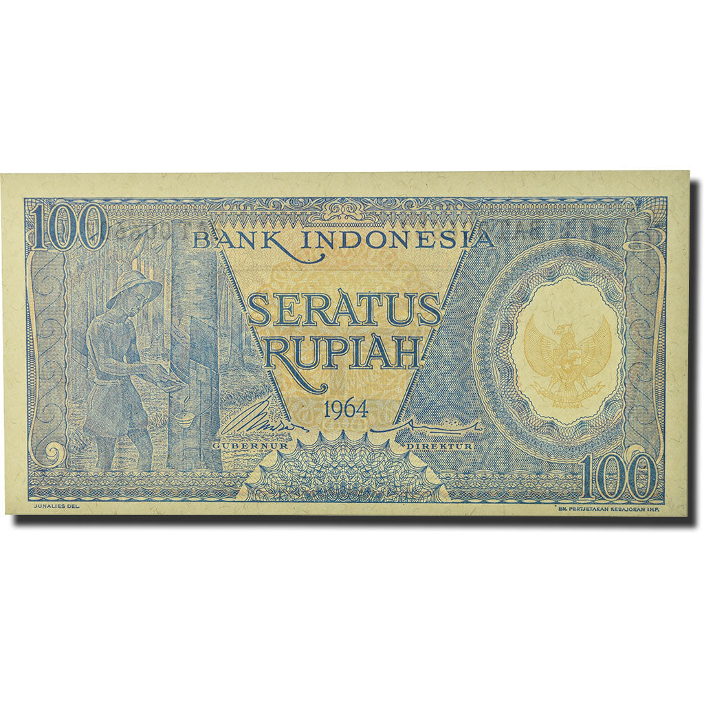 Banknote, Indonesia, 100 Rupiah, 1964, KM:98, UNC(65-70)