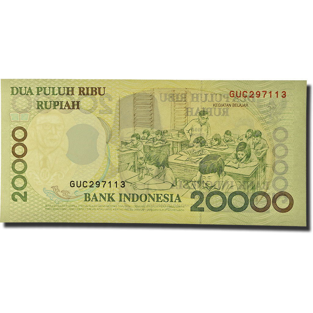 Banknote, Indonesia, 20,000 Rupiah, 1998-2005, 1998, KM:138a, UNC(65-70)