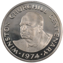 Turk and Caicos Islands, 20 Crowns, 1974, KM #2, MS(60-62), Silver, 38.70