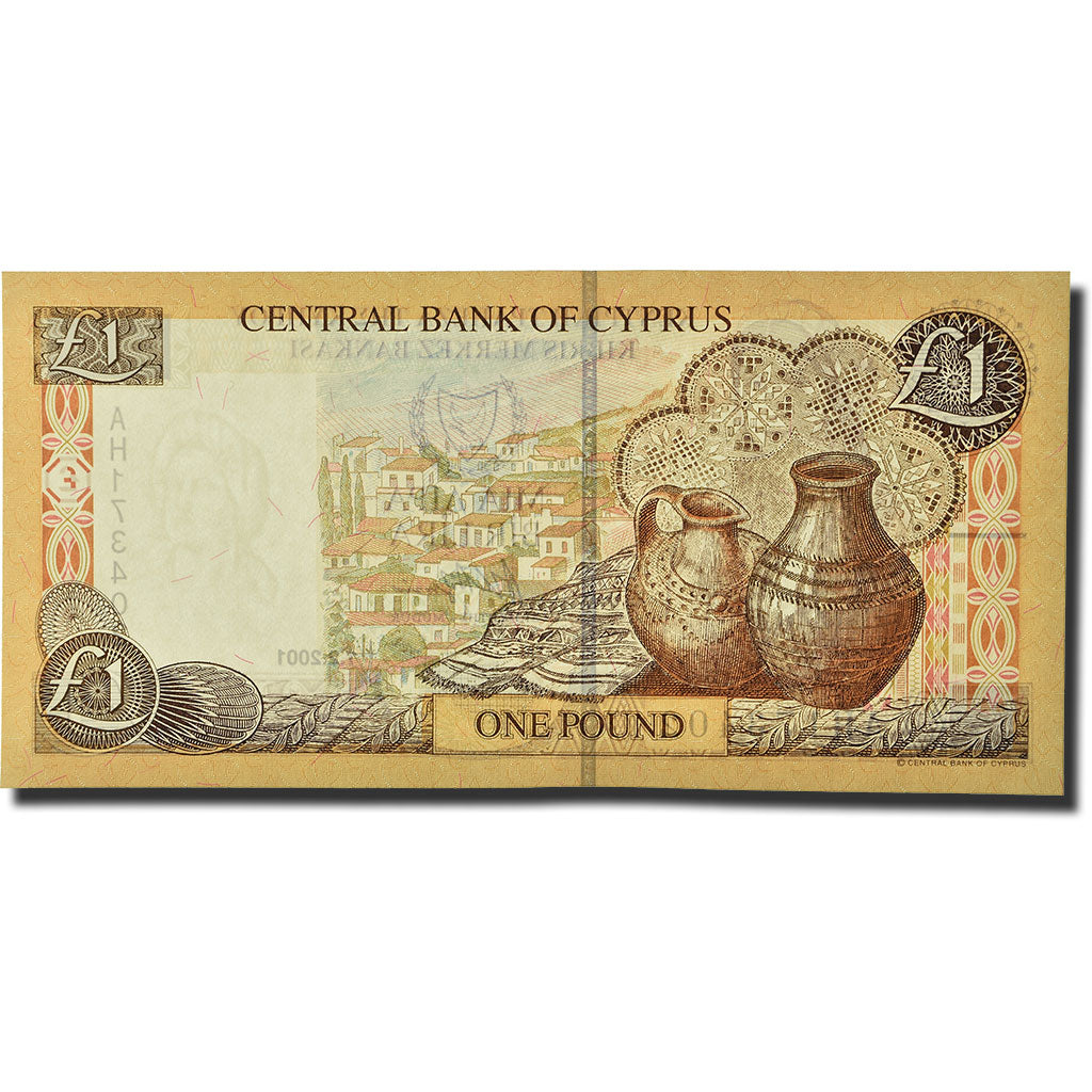 Banknote, Cyprus, 1 Pound, 2001, 2001-02-01, KM:60c, UNC(65-70)