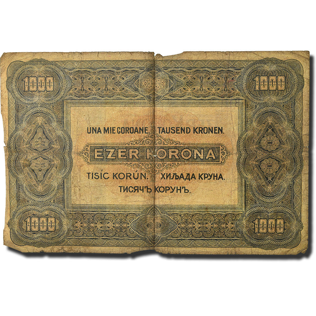 Banknote, Hungary, 1000 Korona, 1920, 1920-01-01, KM:66a, VG(8-10)