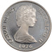 CAYMAN ISLANDS, 2 Dollars, 1976, KM #7, MS(60-62), Silver, 40, 29.45