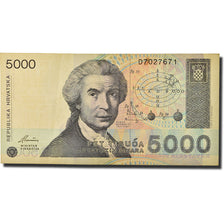 Banknote, Croatia, 5000 Dinara, 1992, 1992-01-15, KM:24a, EF(40-45)