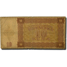 Billet, Croatie, 10 Kuna, 1941, 1941-08-30, KM:5a, B