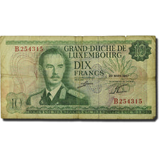 Banknote, Luxembourg, 10 Francs, 1967, 1967-03-20, KM:53a, VG(8-10)