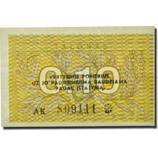Billet, Lithuania, 0.10 Talonas, 1991, KM:29b, NEUF