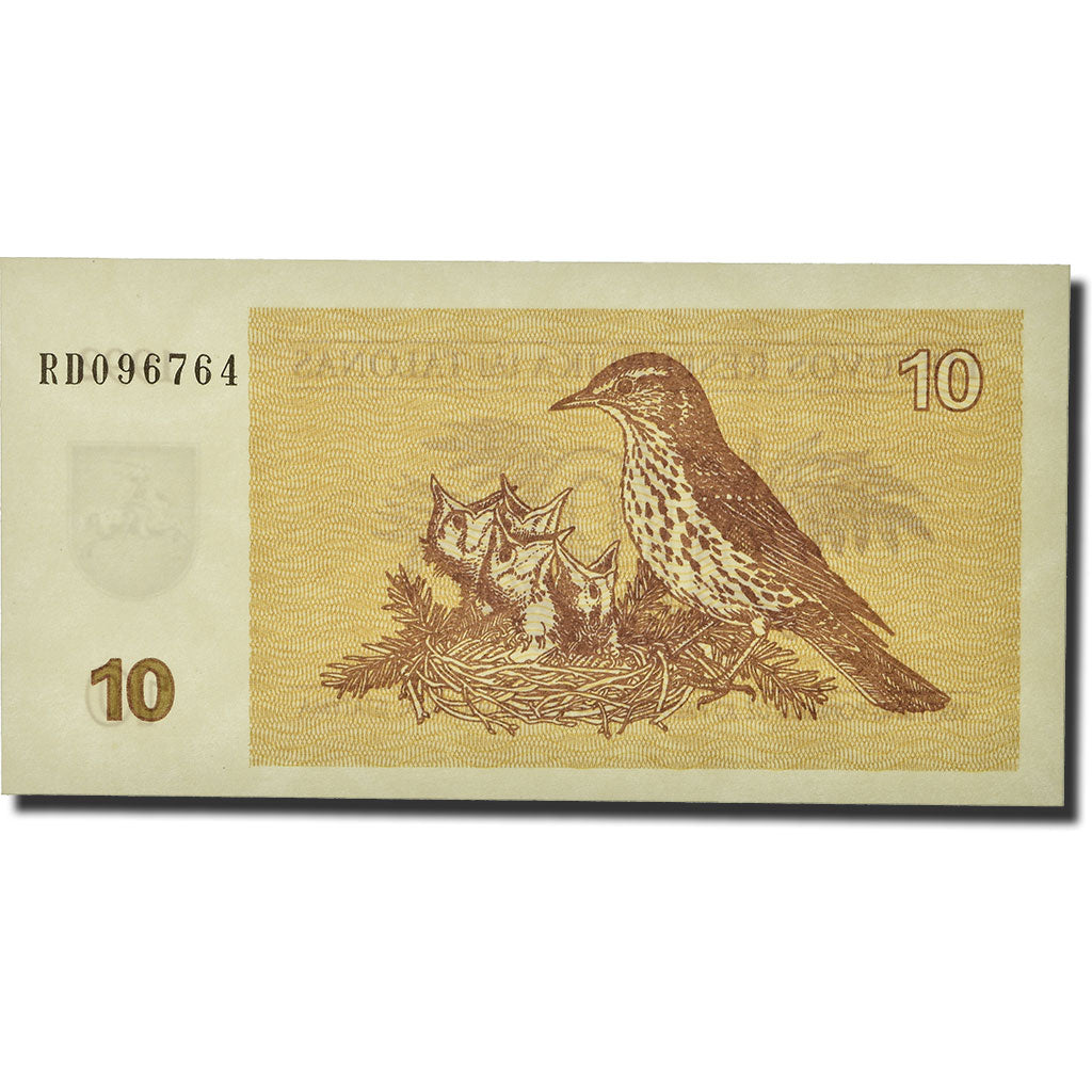 Banknot, Litwa, 10 (Talonas), 1992, KM:40, UNC(65-70)