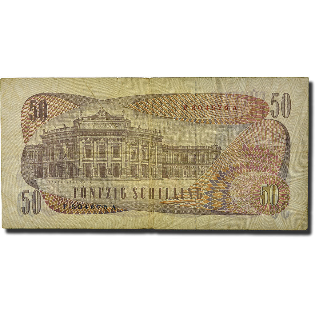Banknote, Austria, 50 Schilling, 1972, 1970-01-02, KM:143a, VG(8-10)