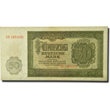 Geldschein, Deutsche Demokratische Republik, 50 Deutsche Mark, 1948, KM:14b, SS