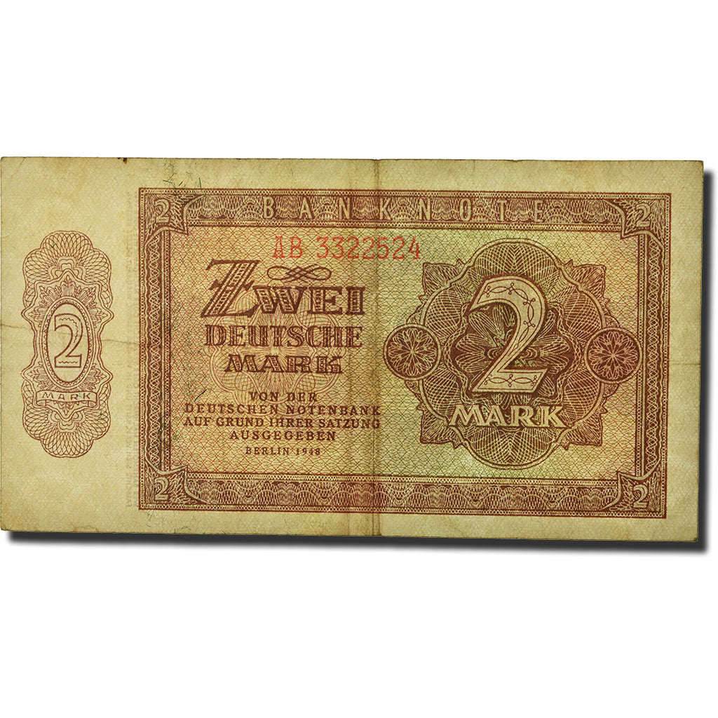Banknote, Germany - Democratic Republic, 2 Deutsche Mark, 1948, KM:10b