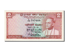 Ceylon, 2 Rupees, 1964, KM #62b, 1964-06-12, UNC(65-70), E/110 797608