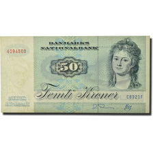Banknote, Denmark, 50 Kroner, 1972-1998, KM:50g, EF(40-45)
