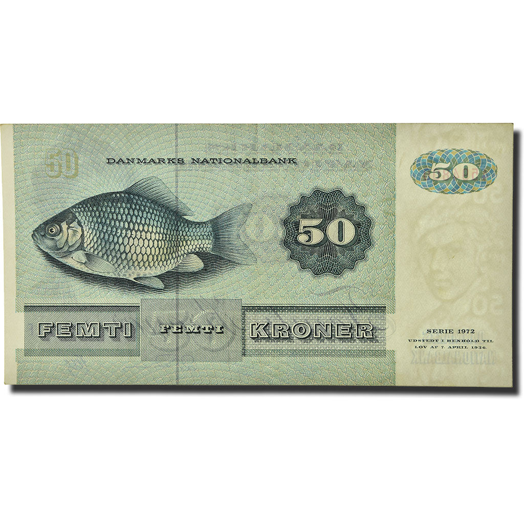 Banknote, Denmark, 50 Kroner, 1972-1998, KM:50g, EF(40-45)