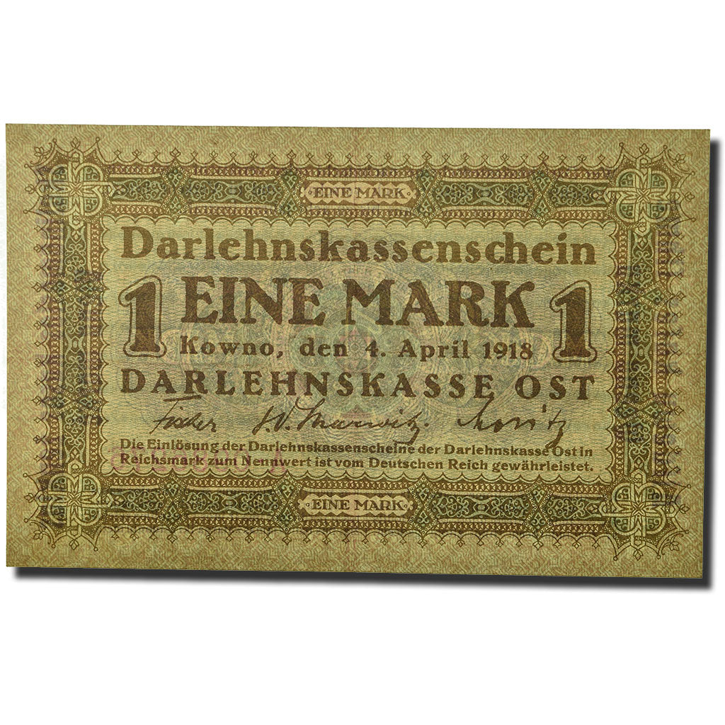 Banknote, Germany, 1 Mark, 1918, 1918-04-04, KM:R128, AU(55-58)
