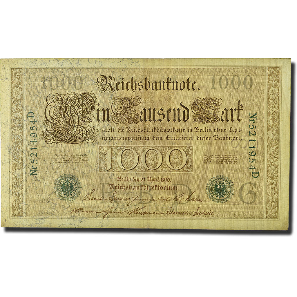 Banknote, Germany, 1000 Mark, 1910, 1910-04-21, KM:45b, EF(40-45)